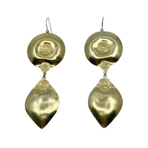 Marcello Fontana gold vermeil sterling silver earrings - Picture 1 of 3